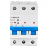 Intreruptor automat modular (MCB) AMPARO 6kA, C 63A, 3-poli