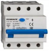 Intreruptor automat+dif. 3+N, AMPARO 6kA, C 40A, 30mA,tip A