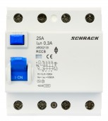 Intreruptor diferential AMPARO (10kA), 25A, 4-poli, 300mA