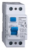 Intreruptor diferential AMPARO (10kA), 40A, 2P, 30mA, tip F