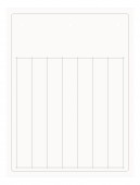 Labeling strips PVC 12x105mm, white, adhesive