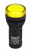 Lampă de semnalizare cu LED, monobloc, 230V-AC/DC, galben