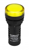 Lampa de semnalizare cu LED, monobloc, 230V-AC/DC, galben