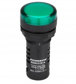 Lampa de semnalizare cu LED, monobloc, 230V-AC/DC, verde