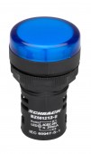 Lampa de semnalizare cu LED, monobloc, 24V-AC/DC, albastru