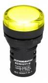 Lampa de semnalizare cu LED, monobloc, 24V-AC/DC, galben
