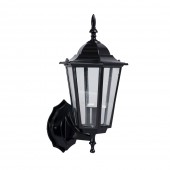 Lampa Gradina Corona Negru 1xE27 60W IP44