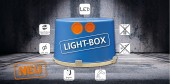 Light-box XL190 with mineral fiberboard and tunnel