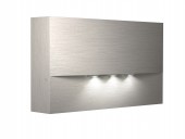 Lum de siguranta. WAF aspect inox 3x1W ERT-LED 3h 230V