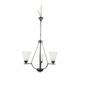Lustra Midnight Negru+Alb 3xE27 40W