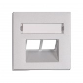 Masca 2*RJ45, argintie