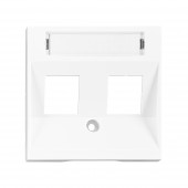 Masca 2*RJ45 Toolless Line, alba