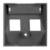 Masca 2*RJ45 ToollessLine, antracit