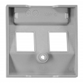 Masca 2*RJ45 ToollessLine, argintie
