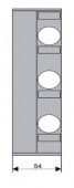 Masca de acoperire soclu D02- latime 54 mm 3p