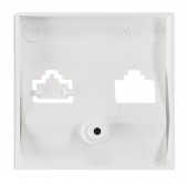 Masca pentru priza 1xRJ45 TOOLLESS LINE, alb