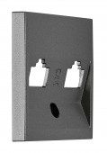 Masca pentru priza 2xRJ45 TOOLLESS LINE, antracit