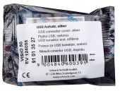 Masca pentru priza USB, argintiu