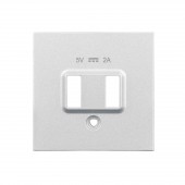 Masca priza dubla de incarcare USB, alb