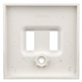 Masca priza dubla de incarcare USB, alb