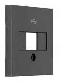 Masca Priza USB, antracit, antracit