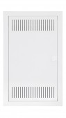 Media combi-enclosure frame and door, vertical 3-rows