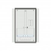Meter box insert 1-row, 1 meter board / 8 Modul heights