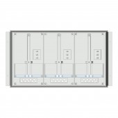 Meter box insert 1-row, 3 meter boards / 8 Modul heights