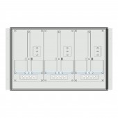 Meter box insert 1-row, 3 meter boards / 9 Modul heights