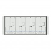 Meter box insert 1-row, 4 meter boards / 8 Modul heights