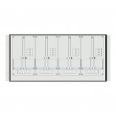 Meter box insert 1-row, 4 meter boards / 9 Modul heights