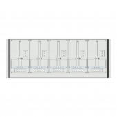 Meter box insert 1-row, 5 meter boards / 9 Modul heights