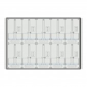 Meter box insert 2-rows, 10 meter boards / 16 Modul heights