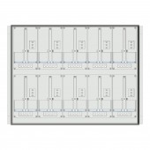 Meter box insert 2-rows, 10 meter boards / 18 Modul heights