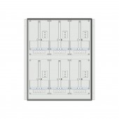 Meter box insert 2-rows, 6 meter boards / 18 Modul heights