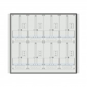 Meter box insert 2-rows, 8 meter boards / 17 Modul heights