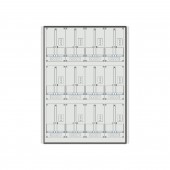Meter box insert 3-rows, 12 meter boards / 27 Modul heights