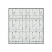 Meter box insert 3-rows, 15 meter boards / 24 Modul heights