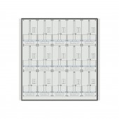 Meter box insert 3-rows, 15 meter boards / 25 Modul heights