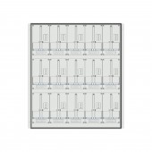 Meter box insert 3-rows, 15 meter boards / 27 Modul heights