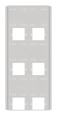 Meter box insert 3-rows, 6 meter boards / 24 Modul heights