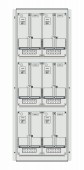 Meter box insert 3-rows, 6 meter boards / 28 Modul heights