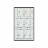 Meter box insert 3-rows, 9 meter boards / 24 Modul heights