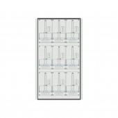 Meter box insert 3-rows, 9 meter boards / 27 Modul heights