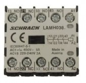 Microcontactor auxiliar 3ND+1NI, 3A, 24VAC