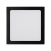 Mini Panou LED Patrat Negru ST 20W 6400K IP40 - NOVELITE