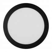 Mini Panou LED Rotund Negru ST 20W 6400K IP40 - NOVELITE