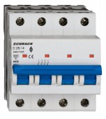 Miniature Circuit Breaker (MCB) AMPARO 6kA, C 25A, 4-pole