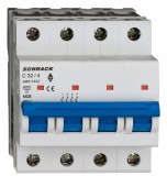 Miniature Circuit Breaker (MCB) AMPARO 6kA, C 32A, 4-pole