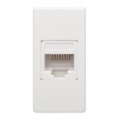 Mix AB Alb Antibacterian Priza UTP RJ45 CAT6E 1M